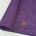 Tissu durable en lin et coton violet à texture flammée pour tissus d'ameublement - No. 19 Violet