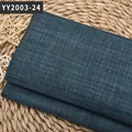 Tissu en lin bleu sarcelle de haute qualité pour le rembourrage de canapés et coussins - Bleu Marine (YY2003-24)