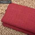 Tissu en lin et jute rouge foncé pour housses de canapé et coussins DIY matériel YY2003-27 - Rouge (YY2003-27)