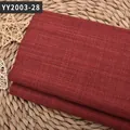 Tissu en lin rouge foncé à texture grossière pour housses de canapés et coussins - Bordeaux (YY2003-28)