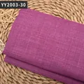 Tissu en lin épais violet massif pour le rembourrage de canapé et les housses de coussin - Rose Rouge (YY2003-30)