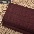 Tissu en lin grossier bordeaux de haute qualité avec texture rustique pour coussins - Rouge Foncé (YY2003-33)