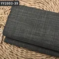 Tissu en lin grossier gris foncé uni pour le rembourrage de canapés - Gris Noir (YY2003-39)