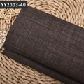 Tissu en lin grossier marron foncé épais avec texture tissée pour canapé et sacs - Brun Foncé (YY2003-40)