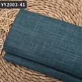 Tissu en lin grossier bleu sarcelle texturé pour canapés coussins et tapisserie DIY - Bleu marine