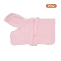 Absorbent soft pink pet bathrobe for dogs and cats with quick-dry hooded design - Pink / S