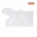 Quick-dry absorbent white pet bathrobe for dogs and cats, essential pet bath accessory - White / S