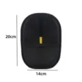 Double-sided pet hair removal brush glove in black mesh, 20cm x 14cm - 常规双面黑色 / 小号 (20cm x 14cm)