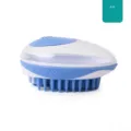 Blaue Silikon Massage Badebürste für die Hundepflege und professionelle Reinigung - Reguläre Passform / Blau