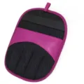 Guanto viola per rimozione peli animali con rete traspirante e cinturino elastico - Viola