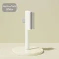 Self-cleaning white pet grooming brush with dual-length bristles for cats and dogs - Long and Short Teeth / 19x7cm / White