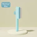Professionelle blaue selbstreinigende Tierhaarbürste mit hohen und niedrigen Zähnen - Lange und kurze Zähne / 19x7cm / Blau