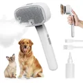Elektrische Haustier-Sprühbürste für Hunde und Katzen mit Nebelfunktion und USB-Kabel - Grauer Sprühkamm Mit Flüssiger Essenz