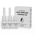 Coffret de gouttes d'huiles essentielles répulsives pour animaux, flacons de 3 ml, chiens - 3 Bouteilles d'Huile Essentielle
