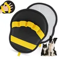 Guanto professionale bifacciale per la rimozione dei peli di animali in nero e giallo - A forma di zucca / Giallo