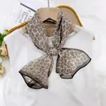 Lightweight 35x140cm paisley print chiffon summer scarf for sun protection elegance - Small Cashew / Brown