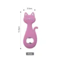 Abridor de botellas creativo con forma de gato rosa para el bar de su cocina home - 13.8cmx5.5cm / Rosa