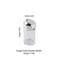 Single hole spice shaker bottle with silver lid for kitchen salt and pepper powder storage - Single-hole Powder Bottle