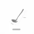 Small silver 304 stainless steel soup ladle with hammered finish 19cm length tool - S / Silver