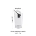 Small clear acrylic oil and vinegar dispenser bottle with chrome lid for kitchen use - Small Oil and Vinegar Bottle