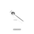 Professional mirror silver 304 stainless steel coffee spoon with 12.3cm total length - Mirror Silver