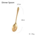 Elegant gold mirror finish stainless steel dinner spoon, 20cm length, weight 81g for dining - Dinner Spoon