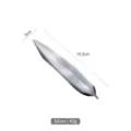 Silver willow leaf chopstick rest and spoon holder, 15.2cm length for table setting - Matte Silver