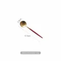 Elegant matte red and gold 304 stainless steel coffee dessert spoon length 12.3cm - Rose Gold Red