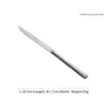 Professional stainless steel steak knife with serrated blade and mirror polish finish - Steak Knife
