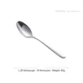 HOHER stainless steel dinner spoon with mirror finish for elegant dining, 20.9cm long - Dinner Spoon