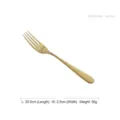 Elegant gold polished stainless steel main fork, 20.5cm length for luxury dining - Dinner Fork
