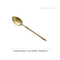 Matte gold 304 stainless steel dinner spoon with bamboo-joint handle design - Dinner Spoon / 1 Piece (19.8cm) / Matte Gold