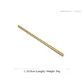 Premium 304 stainless steel gold chopsticks with bamboo-inspired design, 23.5cm length - Chopsticks / 1 Pair (23.5cm) / Matte Gold