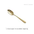 Elegant gold stainless steel dessert spoon from the HOHER series, 17.8cm length - Dessert Spoon