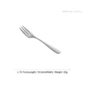 HOHER series polished stainless steel cake fork, 15.7cm length and 2cm width spec - Cake Toppers