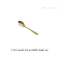 Elegant golden stainless steel coffee spoon with mirror finish for dessert and coffee - Coffee Spoon