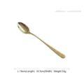 Premium luxury gold-plated stainless steel long handle spoon for coffee and desserts - Long Handle Spoon