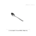 Minimalist stainless steel coffee spoon with mirror finish, 11cm length - Coffee Spoon
