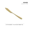 Elegant gold stainless steel fish knife 20.7cm from the HOHER series cutlery collection - Fish Knife