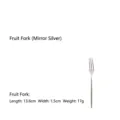 Premium mirror silver 304 stainless steel fruit fork featuring a round handle design - Fruit Fork