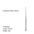 Durable mirror silver 304 stainless steel chopsticks with elegant round handle design - Chopsticks
