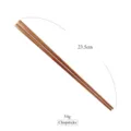 Rose gold matte finish metal chopsticks with 23.5cm length and elegant round handle - Chopsticks