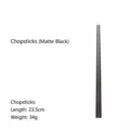 Elegant matte black chopsticks set featuring a minimalist round handle design - Chopsticks