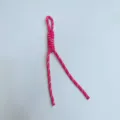 Handmade woven paracord lanyard strap in pink for phone case and keychains - Rose Red