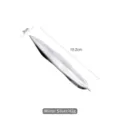 Elegant leaf-shaped chopstick rest in mirror silver finish 15.2cm long SKU variant - Mirror Silver