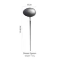 Vintage stainless steel dinner spoon with long handle and matte finish - Dinner Spoon