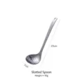 Cuillère à fente japonaise durable en acier inoxydable avec long manche de 23 cm - Cuillère Passoire