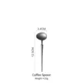 Vintage Japanese style stainless steel coffee stirring spoon with 12.5cm length detail - Coffee Spoon