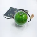 Creative green apple hanging ornament in clear sphere for Christmas and car decor. - 5.4cm Apple + Transparent Acrylic / Green Apple