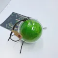 Creative artificial green apple hanging ornament in a clear sphere for car or bag decoration - 6.3cm Apple + Transparent Acrylic / Green Apple